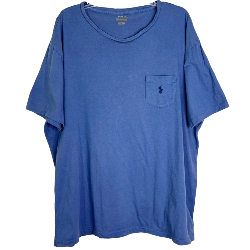 Polo Ralph Lauren Short Sleeve Crewneck Pocket T-Shirt in Blue Men’s Sz XXL
